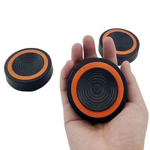 Three Piece Anti Vibration Suppression Pads for Telescope Mounts with 7.6 Cm Diameter in hand