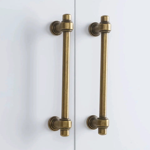 10 Pack Antique Brass Cabinet Pulls 5 Inch Drawer Handles For Kitchen Cabinets Cabinet Hardware Durable Alloy Pulls For Drawers And Doors