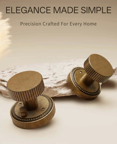 4 Pack Antique Brass Privacy Door Knobs With Lock For Bedroom Or Bathroom, vintage interior door handles on display