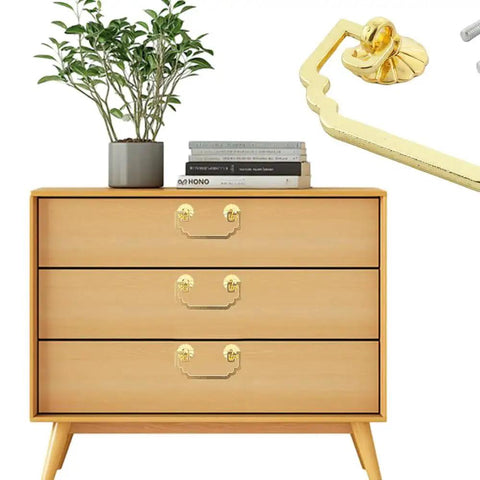 Dresser with Two Piece Vintage Square Bail Cabinet Pull Hardware Set For Jewelry Box And Furniture Zinc Alloy With Antique Finish
