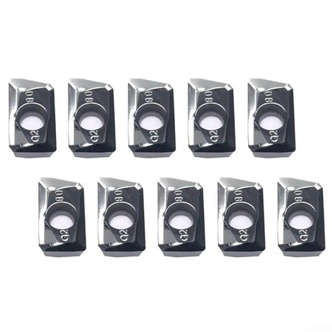10 Pack APKT1604PDFRG2 Carbide Milling Inserts for Aluminum Finishing and Semi Finishing, Wear Resistant Turning Inserts for Non Ferrous Metal Machining, Precise, Smooth Cuts and Long Lasting Tool Life