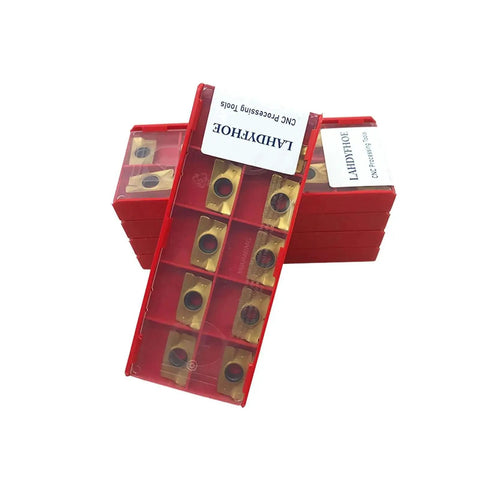APMT1604 PDER Dual Edge Milling Inserts Pro Grade 50 Pcs CVD Carbide for Steel Finishing and Roughing