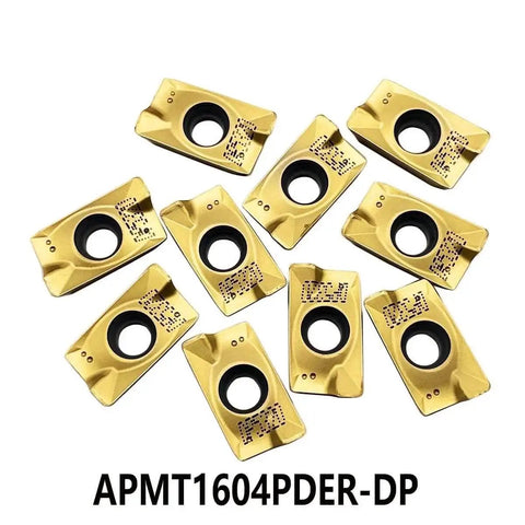 APMT1604 PDER Dual Edge Milling Inserts Pro Grade 50 Pcs CVD Carbide for Steel Finishing and Roughing