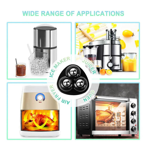 Self Adhesive Appliance Casters For Kitchen Appliances And Furniture Sliders 360 Degree Rotating Rollers For Coffee Machines Blenders Ovens And More Easy Installation On Tile Or Hardwood Floors 8 Pieces Black with ice maker, juicer, fryer, and oven applications