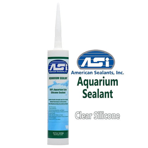 High Modulus Aquarium Silicone Sealant For Glass That Bonds Under Water, No Primers Needed, Non Toxic To Fish, 10.2 oz tube.