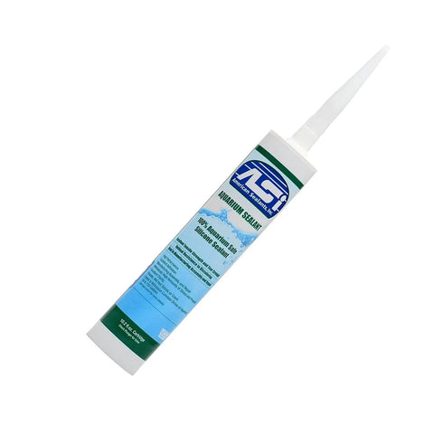 High Modulus Aquarium Silicone Sealant For Glass That Bonds Under Water, No Primers Needed, Non Toxic To Fish, 10.2 oz cartridge
