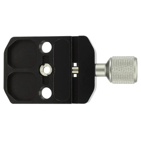 Arca Swiss Style Quick Release Clamp for Tripod Ball Heads and Monopods with Universal Quick Change Plate, top view