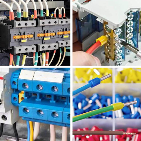 1200 Piece All In One Beefed Up Assorted Wire Ferrules Terminals Kit For AWG 22 To 10 Heavy Duty Insulated Copper Crimp Connectors