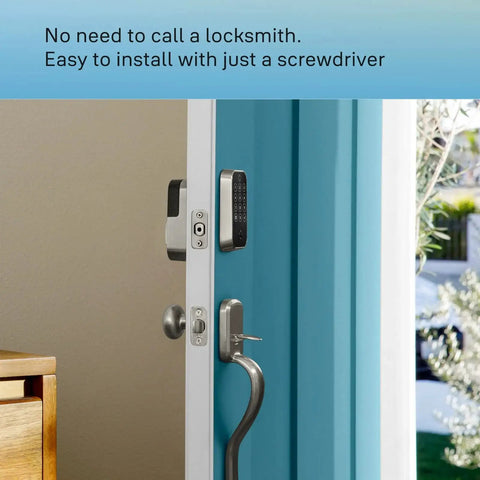 Assure Lock 2 Deadbolt With WiFi Keypad For Smart Home Entry Code Entry And Remote Access Keyless Entry Via Keypad And App on door