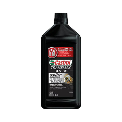ATF Plus 4 Full Synthetic Automatic Transmission Fluid For Chrysler Mopar, 1 Quart Bottle, labeled for Chrysler and Mopar