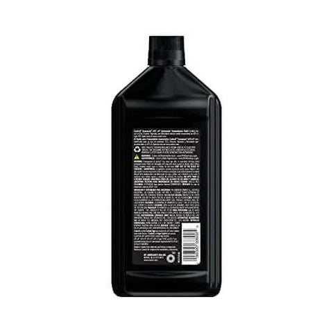 Back view of ATF Plus 4 Full Synthetic Automatic Transmission Fluid For Chrysler Mopar, 1 Quart Bottle, showing label details