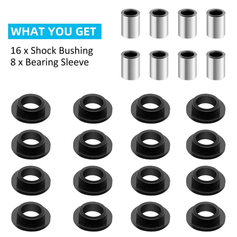 Bearing Sleeve And Shock Bushing Kits For Four Absorber ATV Suspension Fits Arctic Cat Models 250 300 375 400 500 650 700