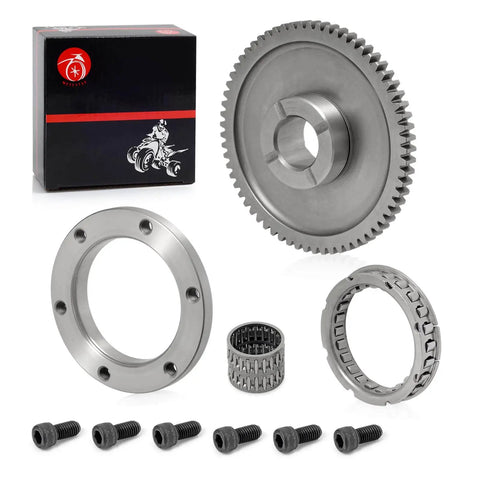 Flywheel Puller And Starter Clutch One Way Bearing Gear Kit With Gasket For 350cc ATV Quad Models including bolts and bearings