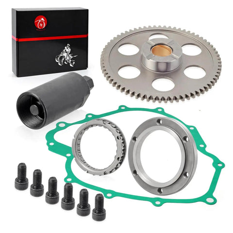 Flywheel Puller And Starter Clutch Kit With Idler Gear for Grizzly 660 and Rhino 660, OEM Replacement, ATV Maintenance Parts