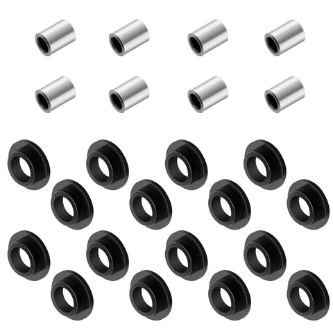 Shock Bushing Kit 16 Pcs And Bearing Sleeve Kit 8 Pcs For Arctic Cat ATV Shock Absorbers Fits 250 300 375 400 500 650 700 Bearcat 454