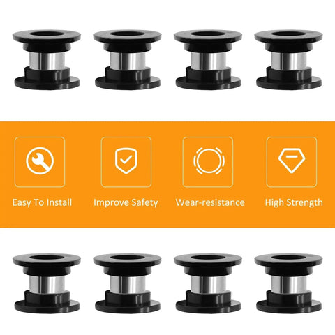 Shock Bushing Kit 16 Pcs And Bearing Sleeve Kit 8 Pcs For Arctic Cat ATV Shock Absorbers Fits 250 300 375 400 500 650 700