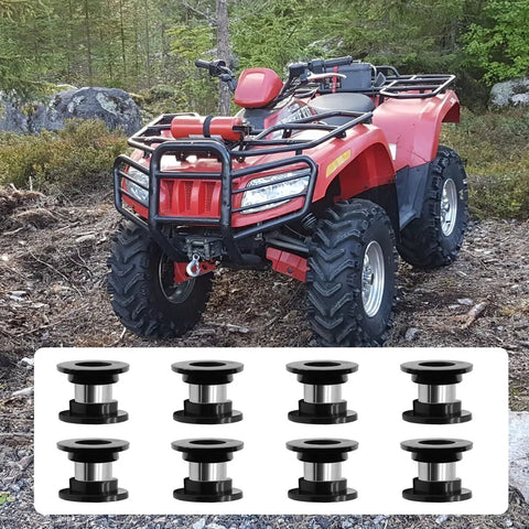 Red ATV with Bearing Sleeve And Shock Bushing Kits For Four Absorber ATV Suspension Fits Arctic Cat Models 250 300 375 400 500