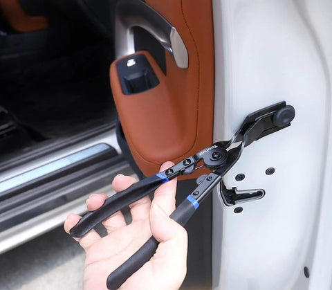 Universal Auto Trim Clip Removal Pliers For Car Doors And Interior Panels By Toolwiz Pro Grade. Used on car door panel.