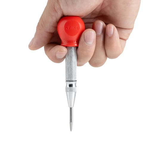 5-Inch Automatic Center Punch For Metal And Other Materials, Spring Loaded Center Punch Tool With Adjustable Stroke And Cap