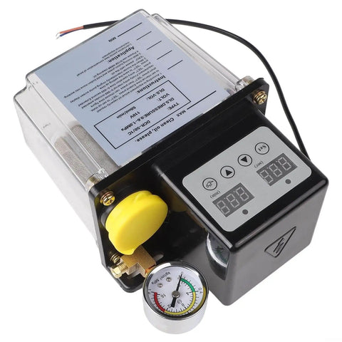 Automatic Electromagnetic Lubrication Pump 110 Volt Self Lubricating System With Encrypted Oil Cap And One Liter Capacity Pro Grade Build