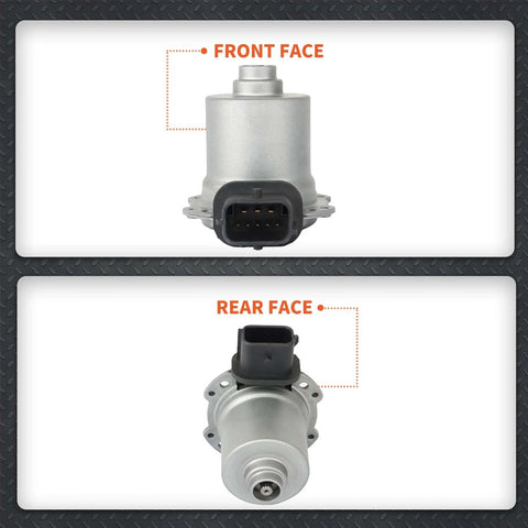 Automatic transmission clutch actuator AE8Z7C604A, 2-pack for Fiesta/Focus, metal body with black multi-pin connector.