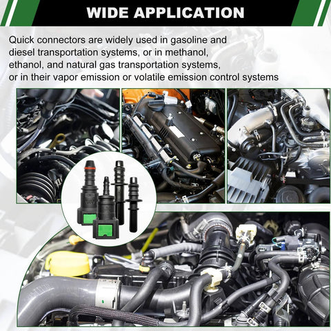 DIY Ready Fuel Line Quick Connector Repair Kit, 30 Pcs shown with automotive engine systems