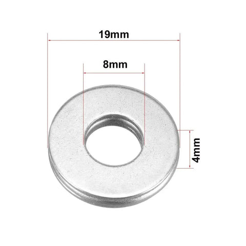 Needle Roller Bearing Set With Washers AXK0819 8mm Bore 19mm Outer Diameter 2mm Width Heavy Duty Precision Chromium Steel Washer