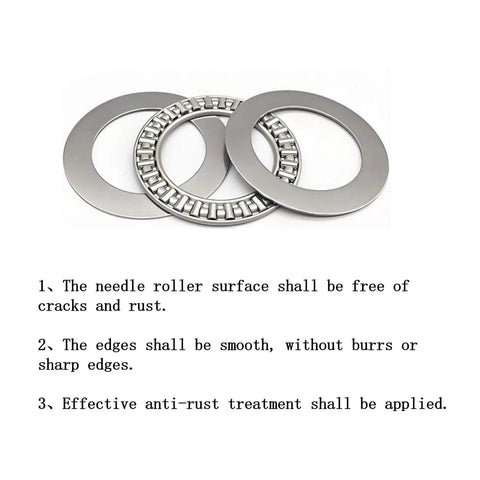 Two Pack AXK6085 High Precision Thrust Needle Roller Bearings With Washers Bearing Steel For Electric Drills Angle Grinders