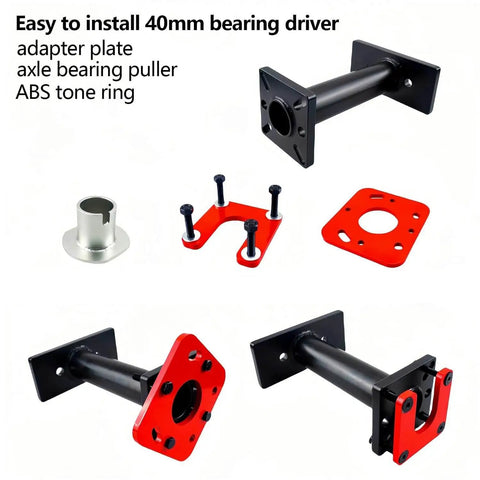 Heavy Duty Complete Axle Bearing Puller And Installer Kit With Abs Tone Ring Driver And Adapter Plate For 1995 To 2020 4Runner Tacoma Tundra Hilux Full Bearing Removal Tool Set With All Fasteners And Accessories