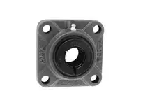 Single 1 Wide Accu-Loc Free 4-Bolt Flange Bearing UEF205-16FS for Industrial Shafts, Sealed Ball Insert with Set Screw