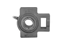 Front view of 1-1/4 in Stainless Steel Set Screw Adjustable Single-Row Ball-Bearing RF Double Lip Contact Seal Unit