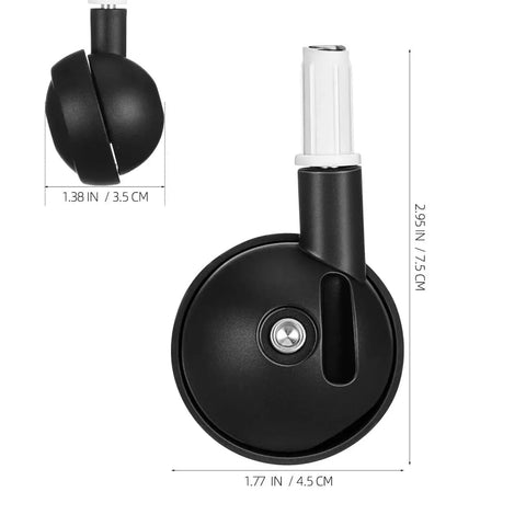 4 Pcs Baby Walker Replacement Wheels Set Quiet Wear Resistant Plastic Casters For Baby Walkers And Strollers Easy To Install