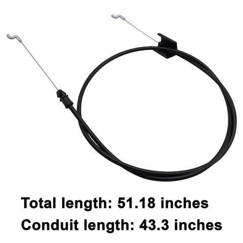 Bail Cable Replacement For 22 Inch Lawn Mowers Direct Fit For Briggs And Stratton Snapper Murray 7101395YP with lengths shown