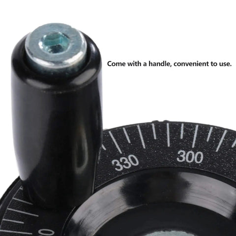 Scale Hand Wheel For Milling Machines And Lathes Replacement Bakelite Hand Wheel with marked dial and handle