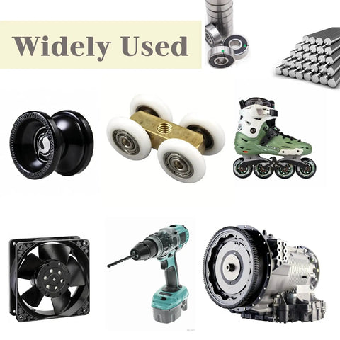 Ball Bearings Assortment Kit 44 Pieces 7 Sizes Deep Groove Carbon Steel For Furniture Wheels Roller Skates 3D Printing And Other Projects