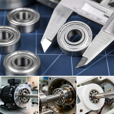 68 PCS 693ZZ/ 623ZZ/ 624ZZ/ 685ZZ/ 687ZZ/ 627ZZ Ball Bearings Assortment Kit, steel bearings for machinery and 3D printing