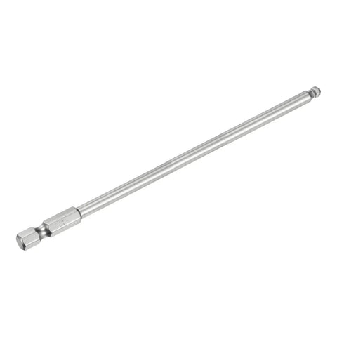 Ball End Hex Screwdriver Bit Set Four Millimeter H4 With One Quarter Inch Hex Shank And Six Inch Long Magnetic Ball Head Bits