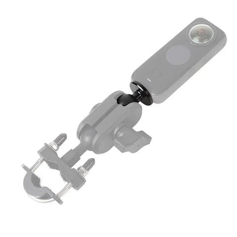 Universal Ball Head Mount Adapter For Action Cameras From 20mm 17mm 15mm And 13mm To One Quarter Inch Screw mounted with camera