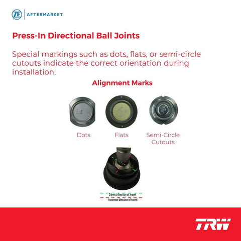 Front Lower Suspension Ball Joint For Mercedes Benz Sprinter 2500 2010 2017 With Installation Markings