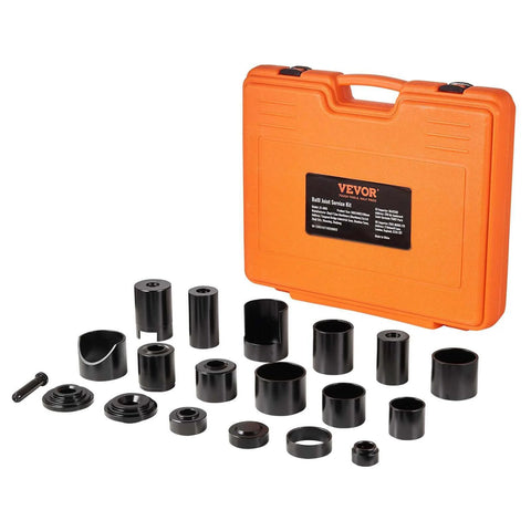 Ball Joint Press Kit, 21 pcsTool Kit in orange case, C-Press Ball Joint Remove and Install Tools for 2WD and 4WD cars.