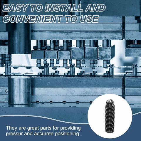 Image of industrial setup showcasing 10 Pcs M12 X 40mm Screw Thread Ball Plunger High Carbon Steel Hex Socket Spring Plunger.