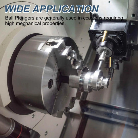 Machinery using 10 Pcs M3 Thread Ball Plunger Set With Hex Socket 12mm Length High Carbon Steel Spring Plungers in action