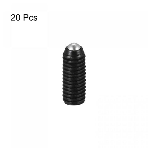 Pack of 20 Ball Point Set Screws M5 x 16mm High Carbon Steel With Hex Socket Drive Spring Loaded Grub Screws Ball Plunger Stroke 1.1mm