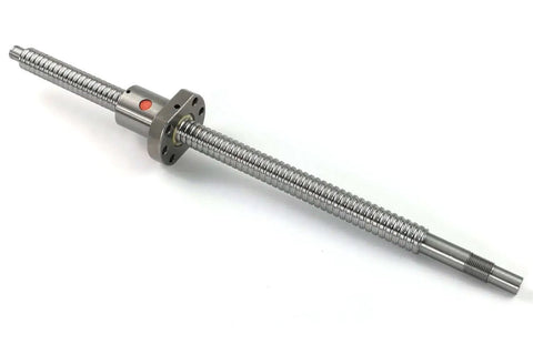 Premium 25mm Ball Screw SFU2505 NUW Kit With 600mm Length And 5mm Lead, Includes Ball Screw Nut And End Machining