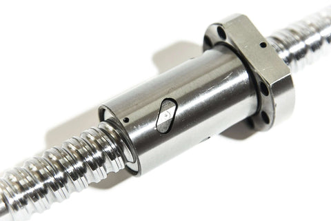Close-up of Ball Screw CNC Parts SFU1204 NUT, 1pcs Ball Screw + 1pcs Nut + No End Machining, Diameter 12mm Lead 4mm Length 400mm
