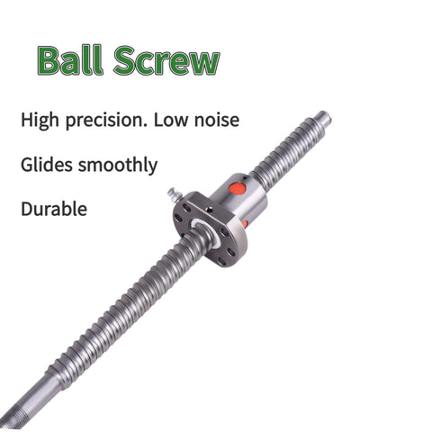 ✝️ Ball Screw CNC Parts SFU1610 Screw＋NUT, 1pcs Ball Screw + 1pcs Nut, Diameter 16mm Lead 10mm Length 1200mm shown with smooth design