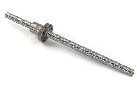 Ball Screw CNC Parts SFU1204 NUT, 1pcs Ball Screw, No End Machining, Diameter 12mm Lead 4mm Length 400mm, shown side view