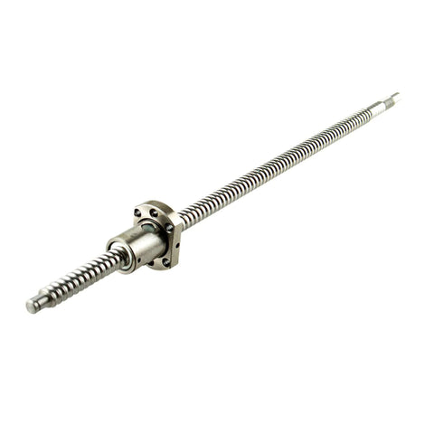 Ball Screw CNC Parts SFU1605 RM1605 16mm 1200mm, metal deflector ball screw nut, CNC axis motion, anti-backlash setup