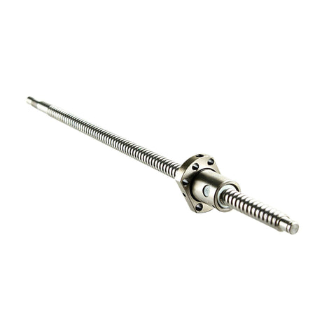 Ball Screw CNC Parts SFU1605 RM1605 16mm 700mm with Metal Deflector Ball Screw nut, end machining, side view