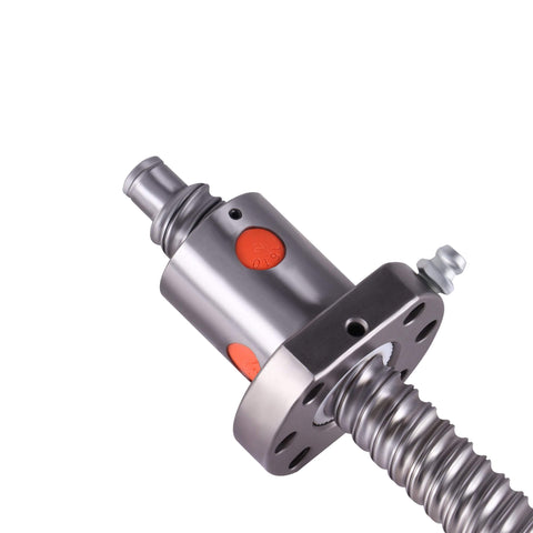 Close-up of Ball Screw CNC Parts SFU1610 Screw＋NUT, 1pcs Ball Screw + 1pcs Nut, Diameter 16mm Lead 10mm for CNC Machine DIY.
